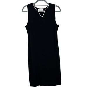 Casual Corner Annex Women’s Knee Length Dress Black White Size Large Petite